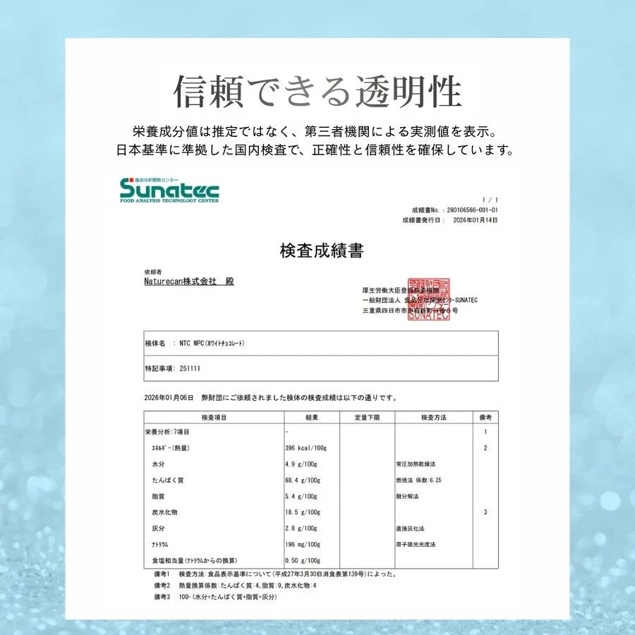 WPC乳清蛋白粉 - 白巧克力風味