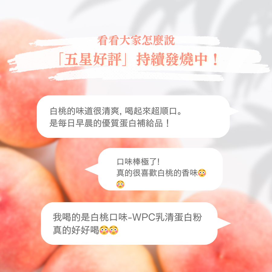 WPC乳清蛋白粉-白桃口味