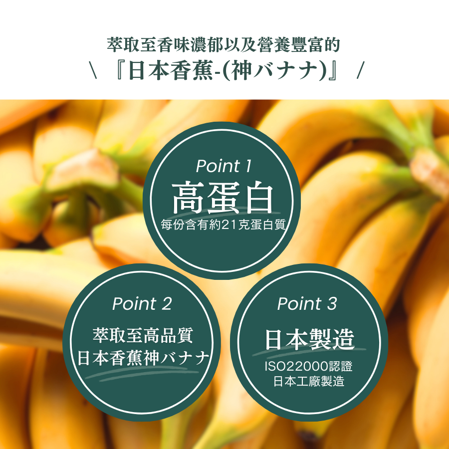 【期間限定】WPC乳清蛋白粉-香蕉口味(神バナナ)